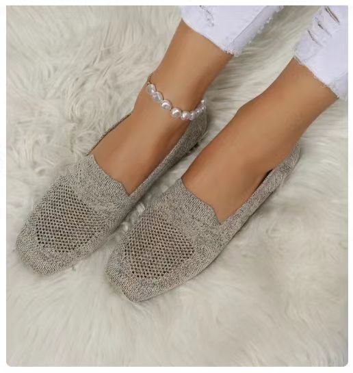 Chaussures de sport plates basses à bout rond pour femmes