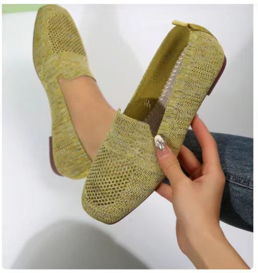 Chaussures de sport plates basses à bout rond pour femmes